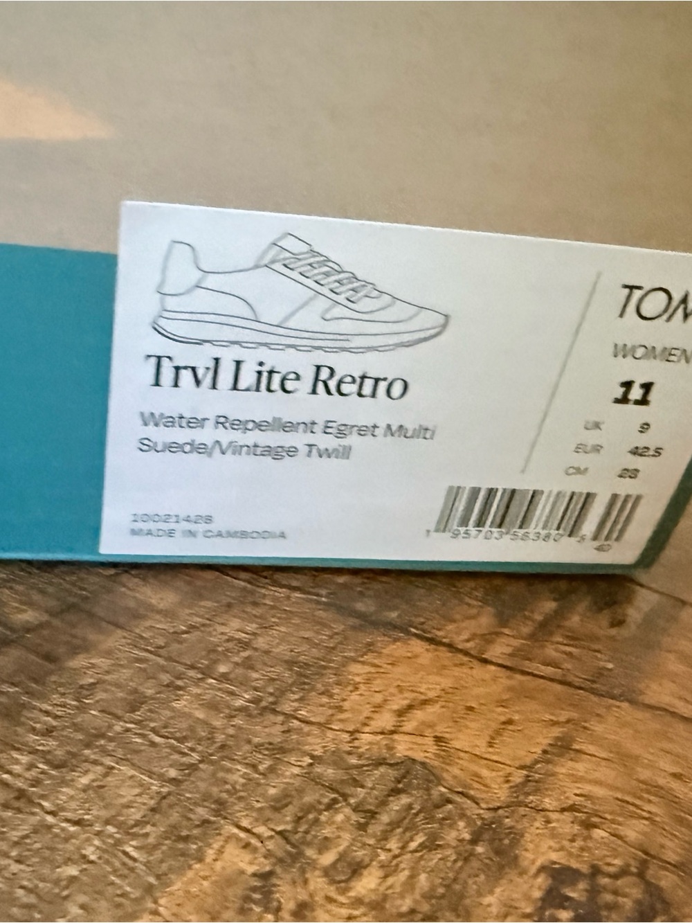 Toms Trvl Lite Retro Women’s Sneakers - Egret Multi